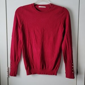 Active USA cranberry red sweater